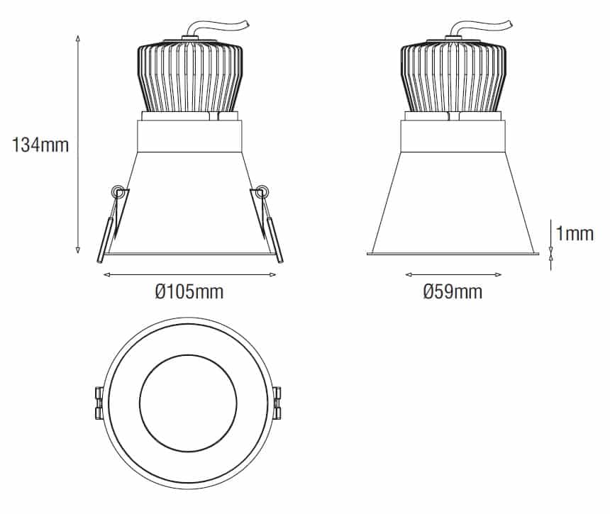 Karizma Profondo LED Downlight 9W