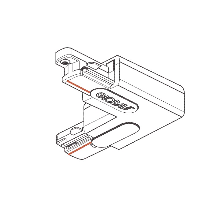 Global 1F Vinkel GB34 højre Hvid