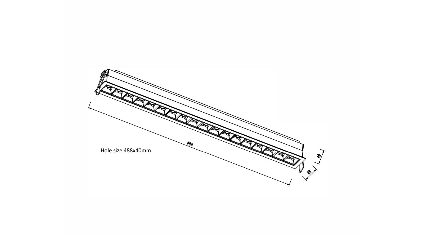 Karizma Diciotto LED Lineær