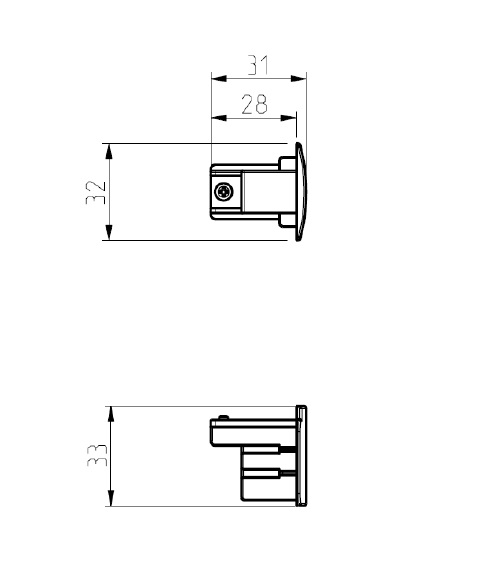 Endestykke XTS41 Global 3F