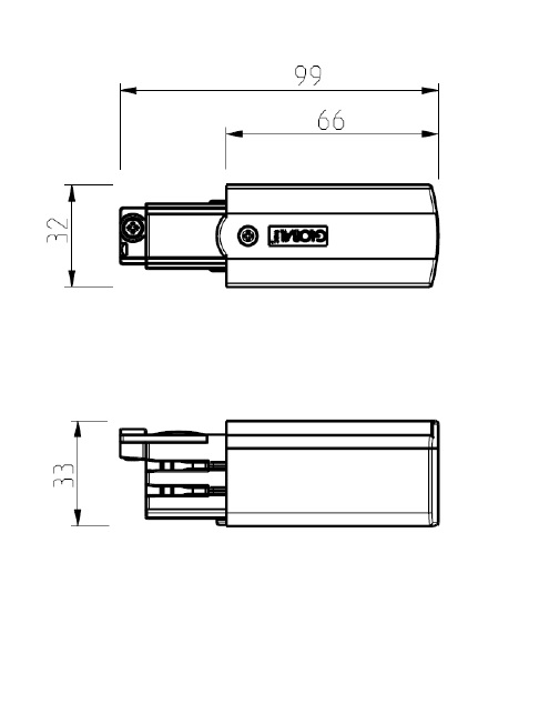 Tilslutningsstykke XTS11 Global 3F