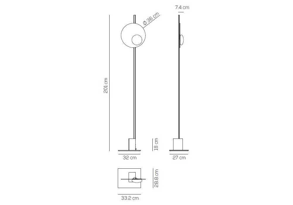 Axolight Kwic Gulvlampe